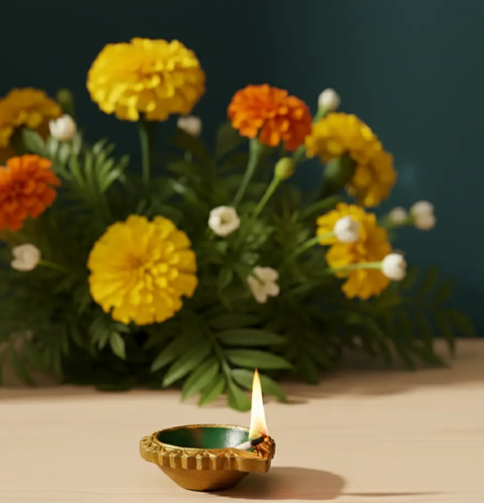 Aura Hand-Painted Diya (Set of 2)