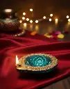 Rajsi Deep Hand-Painted Diya (Set of 2)