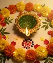 Surya Kiran Hand-Painted Diya (Set of 2)
