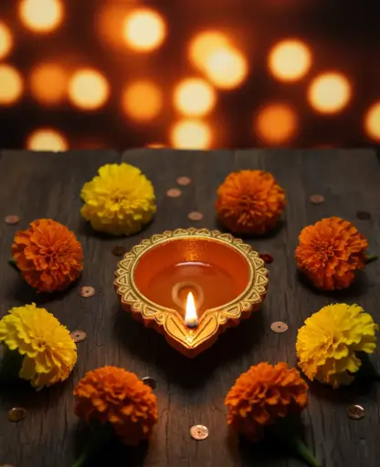 Aura Hand-Painted Diya (Set of 2)