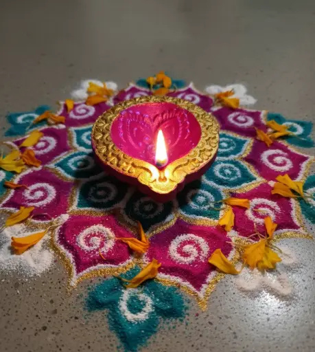 Rajsi Hand-Painted Diya (Set of 2)